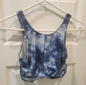 Abercrombie Kids Blue Tie Dye Swim Top Size 15/16 | Racerback Bikini Top